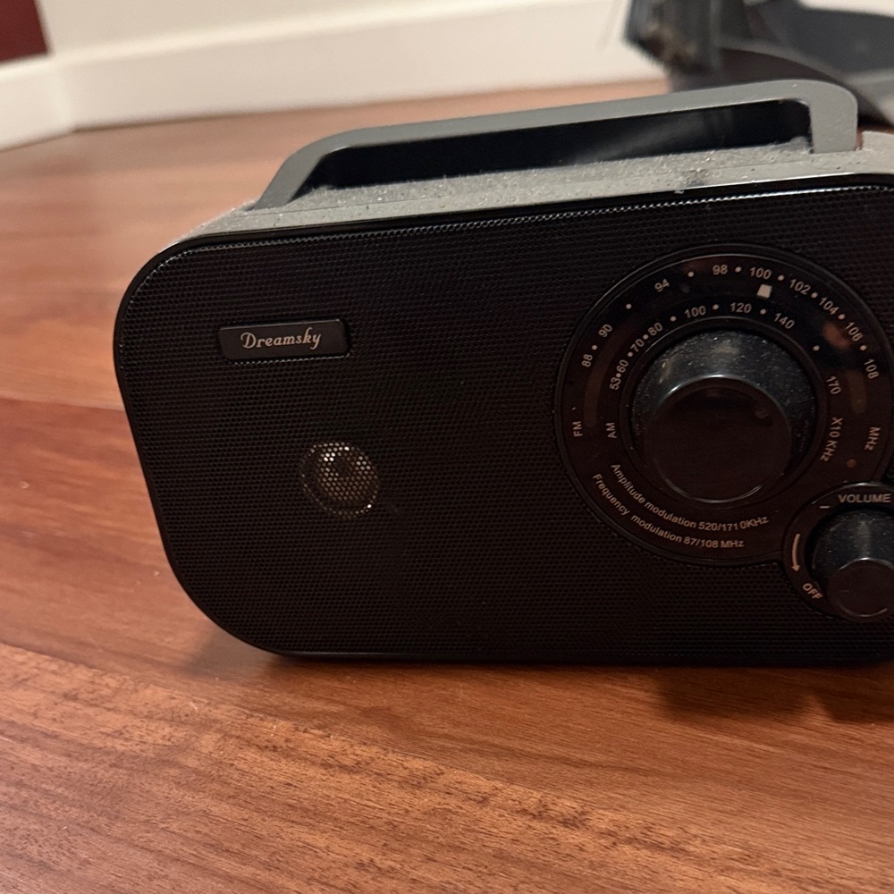 Black Portable Radio